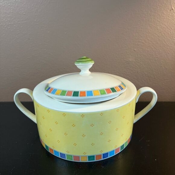 Villeroy & Boch twist alea Limone round covered vegetable dish nwot - Picture 13 of 13